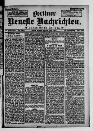 Berliner Neueste Nachrichten vom 20.06.1892