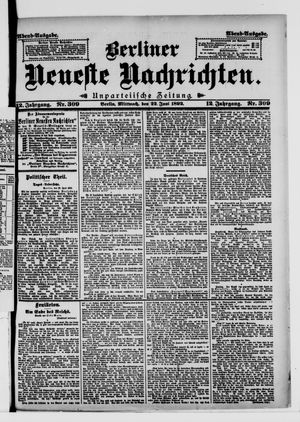 Berliner Neueste Nachrichten on Jun 22, 1892
