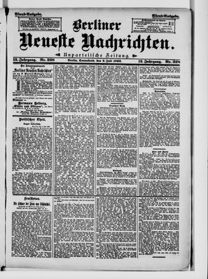 Berliner Neueste Nachrichten vom 02.07.1892