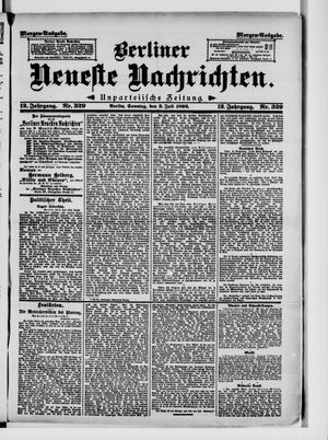 Berliner Neueste Nachrichten on Jul 3, 1892