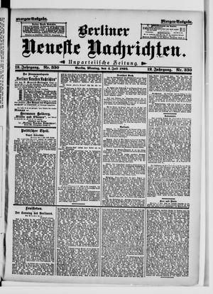 Berliner Neueste Nachrichten vom 04.07.1892