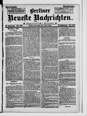 Berliner Neueste Nachrichten vom 07.07.1892