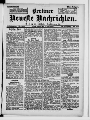 Berliner Neueste Nachrichten vom 15.07.1892