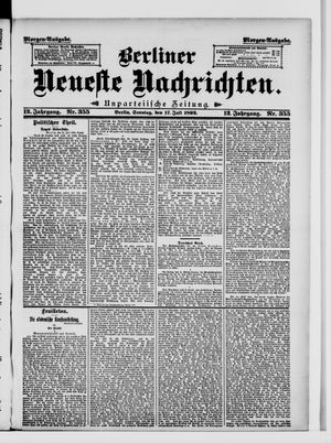 Berliner Neueste Nachrichten vom 17.07.1892