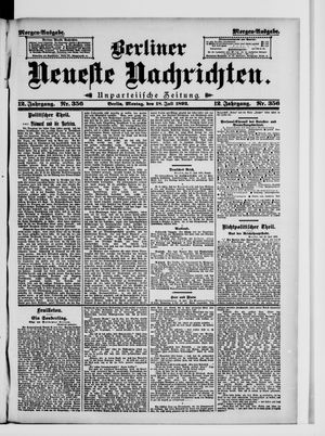 Berliner Neueste Nachrichten vom 18.07.1892