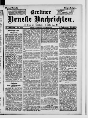 Berliner Neueste Nachrichten on Jul 19, 1892