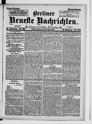 Berliner Neueste Nachrichten on Jul 25, 1892