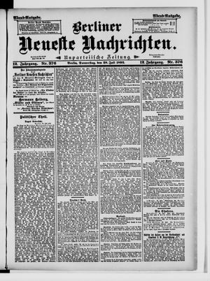 Berliner Neueste Nachrichten vom 28.07.1892