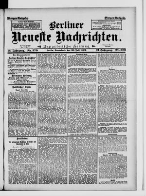 Berliner Neueste Nachrichten on Jul 30, 1892