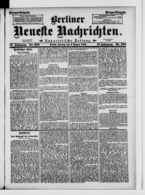 Berliner Neueste Nachrichten vom 05.08.1892
