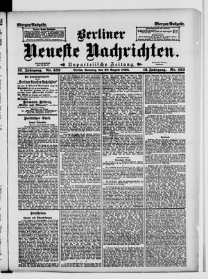 Berliner Neueste Nachrichten vom 28.08.1892
