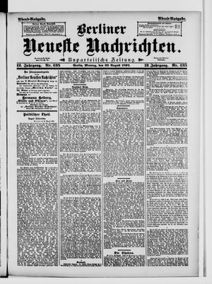 Berliner Neueste Nachrichten vom 29.08.1892