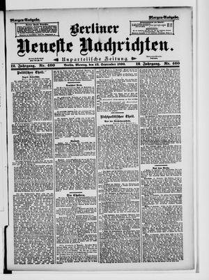 Berliner Neueste Nachrichten vom 12.09.1892