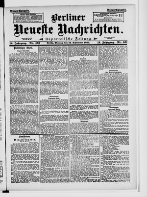 Berliner Neueste Nachrichten vom 12.09.1892