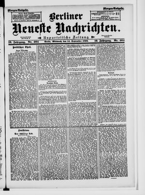 Berliner Neueste Nachrichten vom 14.09.1892