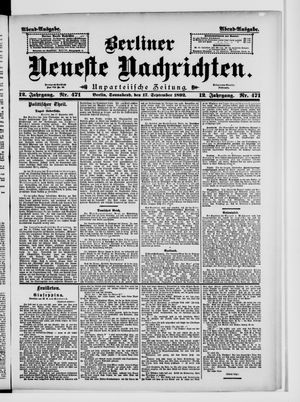 Berliner Neueste Nachrichten vom 17.09.1892