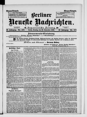 Berliner Neueste Nachrichten vom 20.09.1892