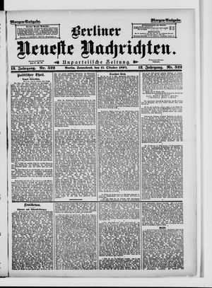 Berliner Neueste Nachrichten vom 15.10.1892