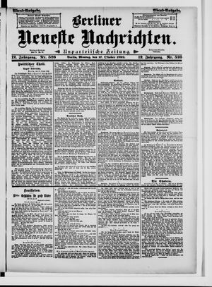Berliner Neueste Nachrichten vom 17.10.1892