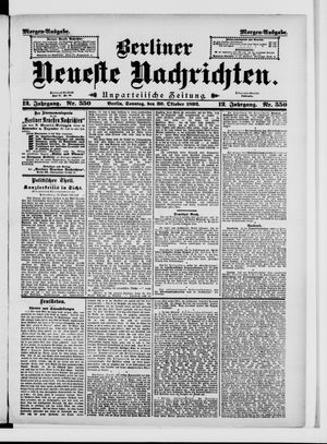 Berliner Neueste Nachrichten vom 30.10.1892