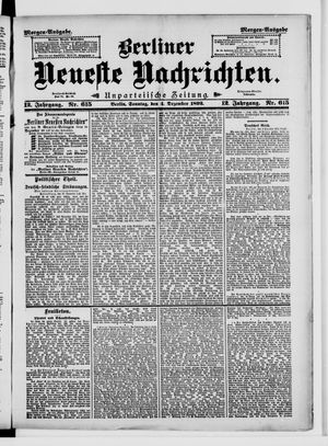 Berliner Neueste Nachrichten vom 04.12.1892