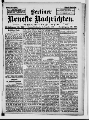 Berliner Neueste Nachrichten vom 13.12.1892