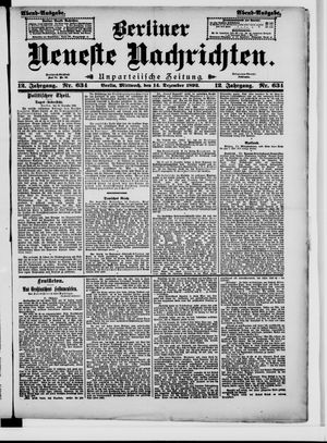 Berliner Neueste Nachrichten vom 14.12.1892