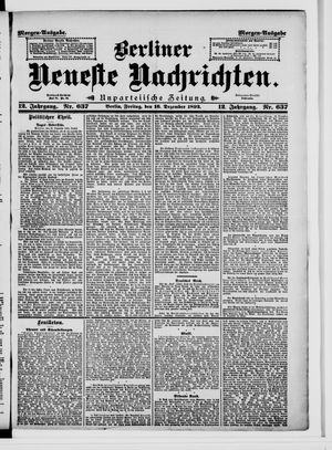 Berliner Neueste Nachrichten vom 16.12.1892