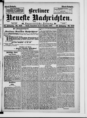 Berliner Neueste Nachrichten vom 17.12.1892