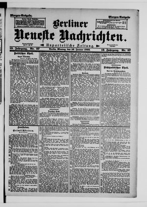 Berliner neueste Nachrichten vom 16.01.1893