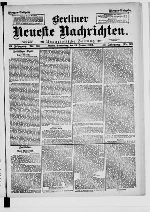 Berliner Neueste Nachrichten vom 19.01.1893