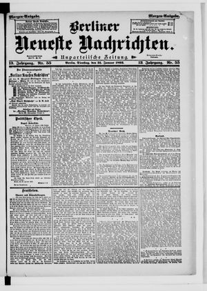Berliner neueste Nachrichten on Jan 31, 1893