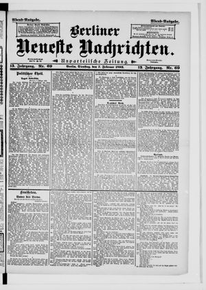 Berliner Neueste Nachrichten vom 07.02.1893