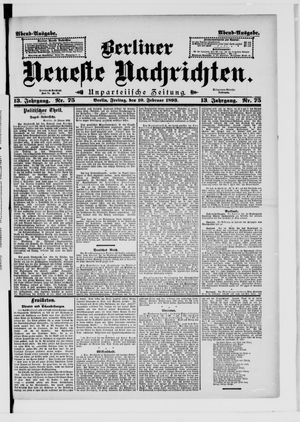 Berliner neueste Nachrichten vom 10.02.1893