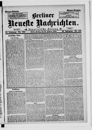 Berliner Neueste Nachrichten vom 24.02.1893