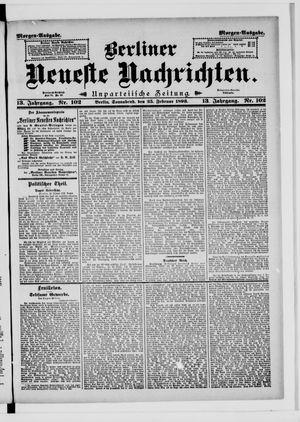 Berliner Neueste Nachrichten on Feb 25, 1893