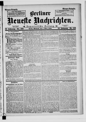 Berliner Neueste Nachrichten vom 01.03.1893