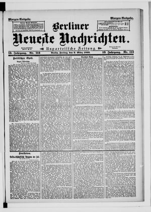 Berliner Neueste Nachrichten vom 03.03.1893