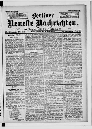 Berliner neueste Nachrichten on Mar 3, 1893