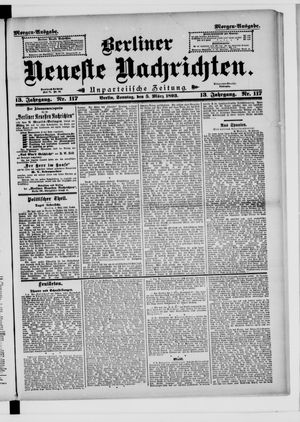 Berliner Neueste Nachrichten vom 05.03.1893