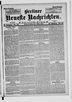 Berliner neueste Nachrichten on Mar 7, 1893