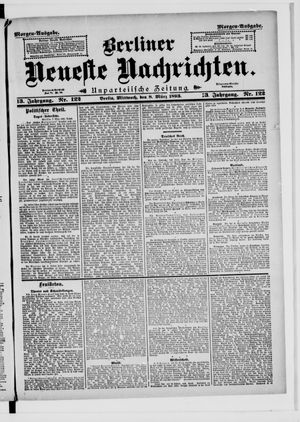 Berliner neueste Nachrichten vom 08.03.1893