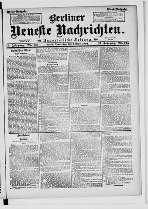 Berliner neueste Nachrichten vom 09.03.1893