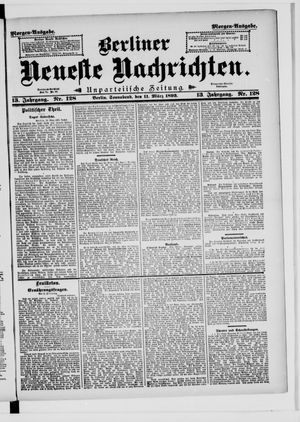 Berliner neueste Nachrichten on Mar 11, 1893