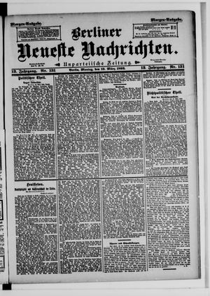 Berliner neueste Nachrichten vom 13.03.1893