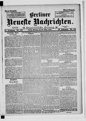 Berliner neueste Nachrichten vom 20.03.1893