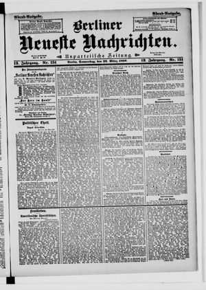 Berliner neueste Nachrichten on Mar 23, 1893