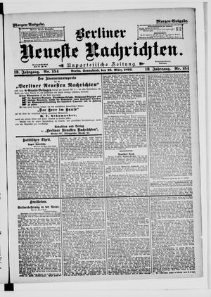 Berliner neueste Nachrichten vom 25.03.1893