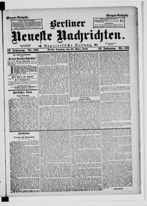 Berliner neueste Nachrichten vom 28.03.1893