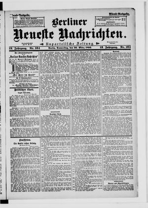 Berliner Neueste Nachrichten on Mar 30, 1893